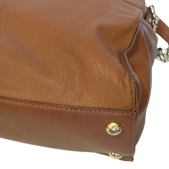 Michael Kors Brown Leather Hamilton Large Tote Bag - Picture 10 of 15